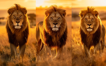 Lion in the Savannah