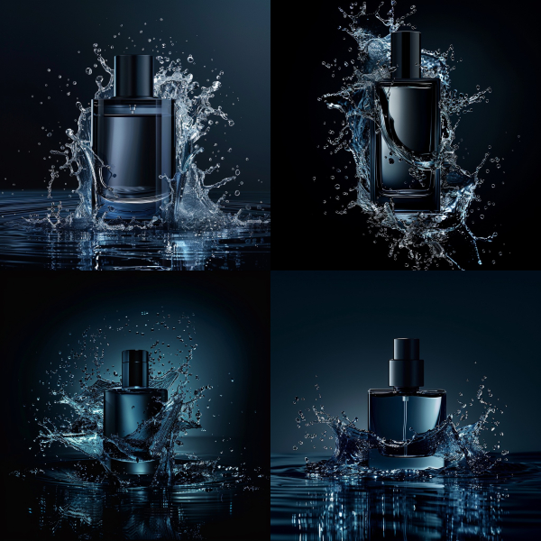 Luxury Male Perfume Product Shots