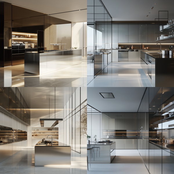  High-tech Kitchen Interior 