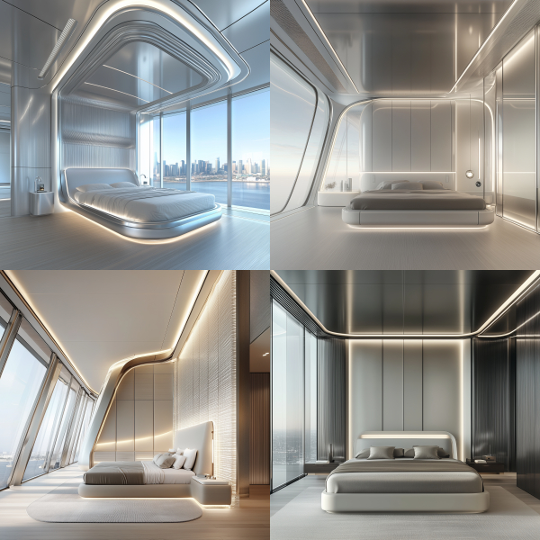 Modern Bedroom High Tech Look
