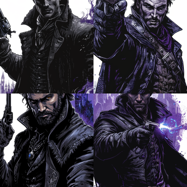 Man with Gun and Coat