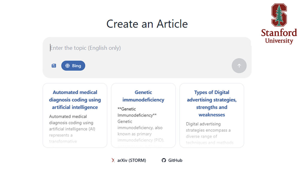 Standford's STORM's AI Revolution for Research Writing