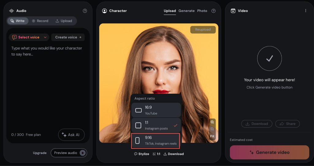 Create Talking Photos with a Selfie using AI